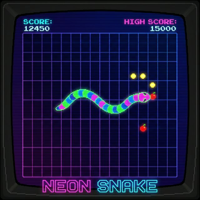 Nom Nom Snake — Arcade 2D minigame